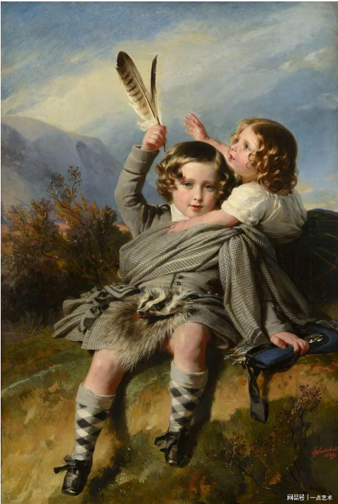 image8 News Home portrait of Princess Helena of the United Kingdom with her brother alfred