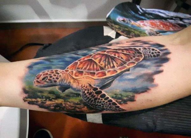 sea turtle tattoo