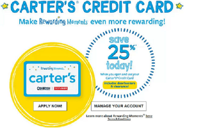 Carters Credit Card Login