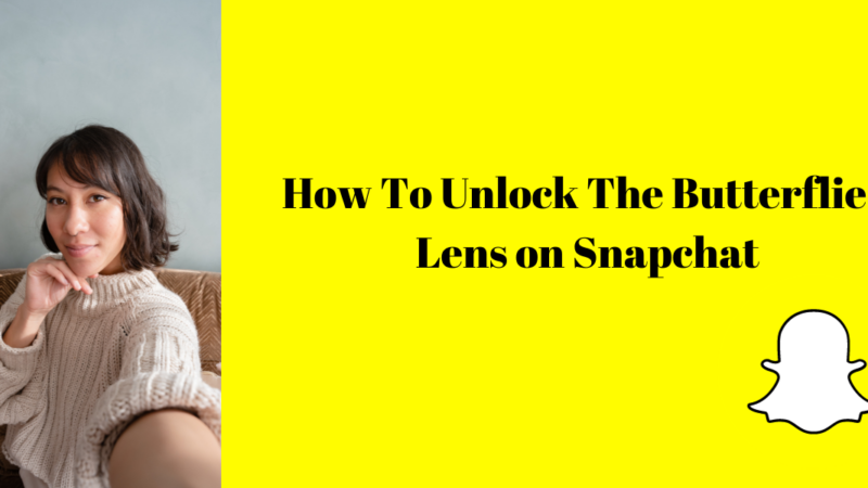 Unlock The Butterflies Lens on Snapchat